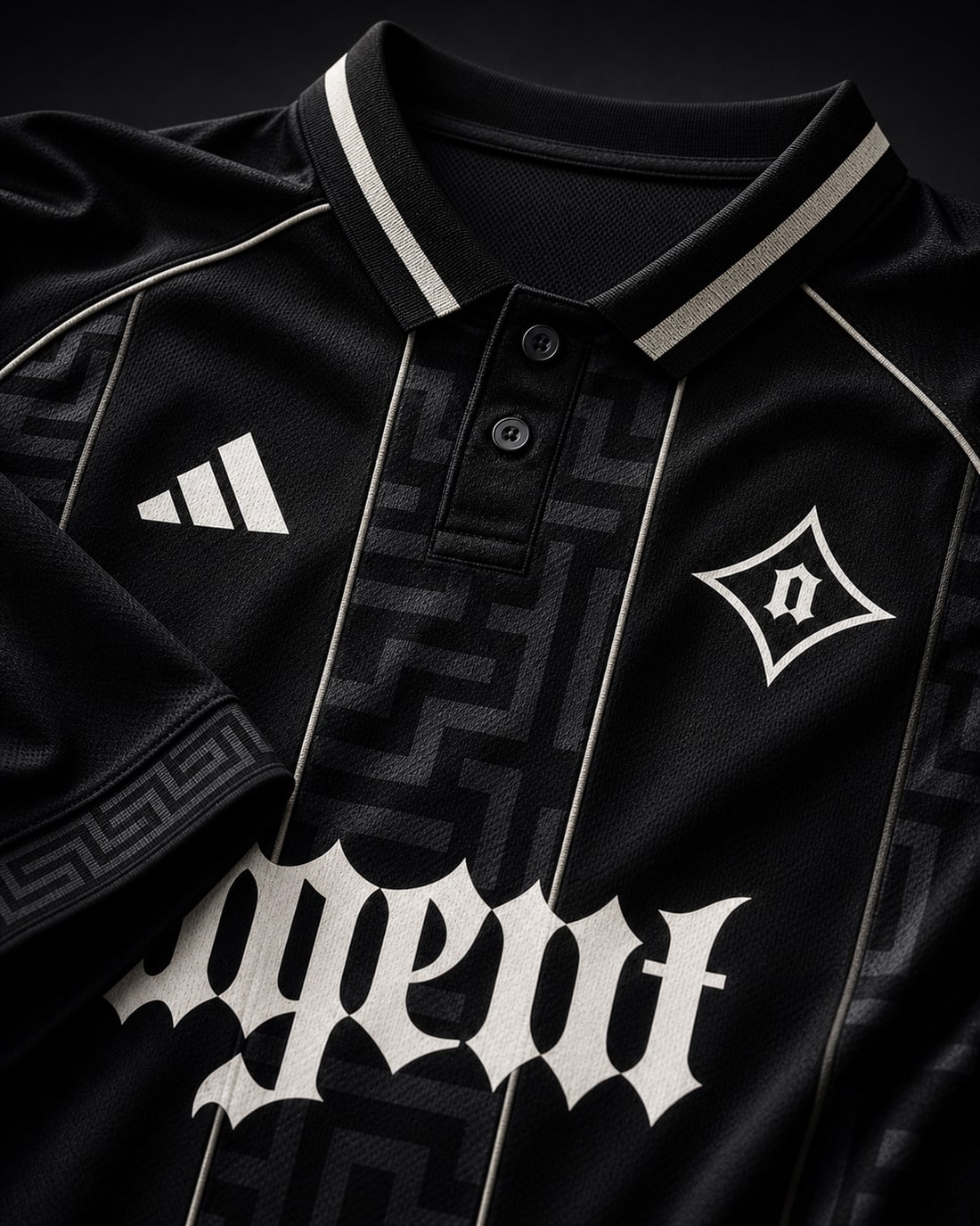 Black and white kit chest detail render