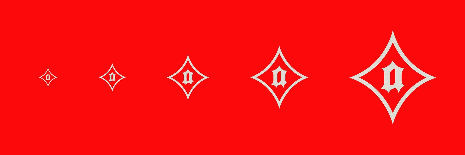 Agent Esports YouTube banner, ivory emblem scale run on red